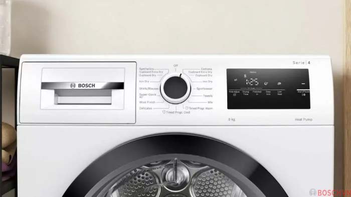 Hệ thống bảng điều khiển của Máy sấy Bosch WTH85008SG