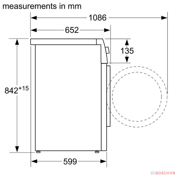 Thông số kĩ thuật Máy sấy Bosch WPG24100MY