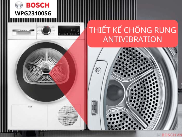 Công nghệ chống rung Anti-Vibration trên Máy sấy Bosch WPG24100MY