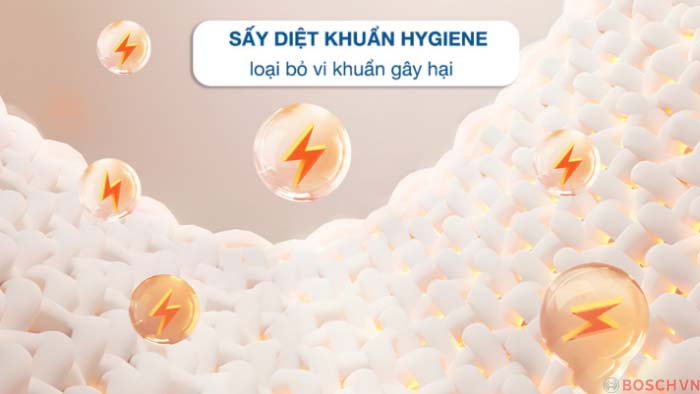 Chế độ sấy diệt khuẩn an toàn 