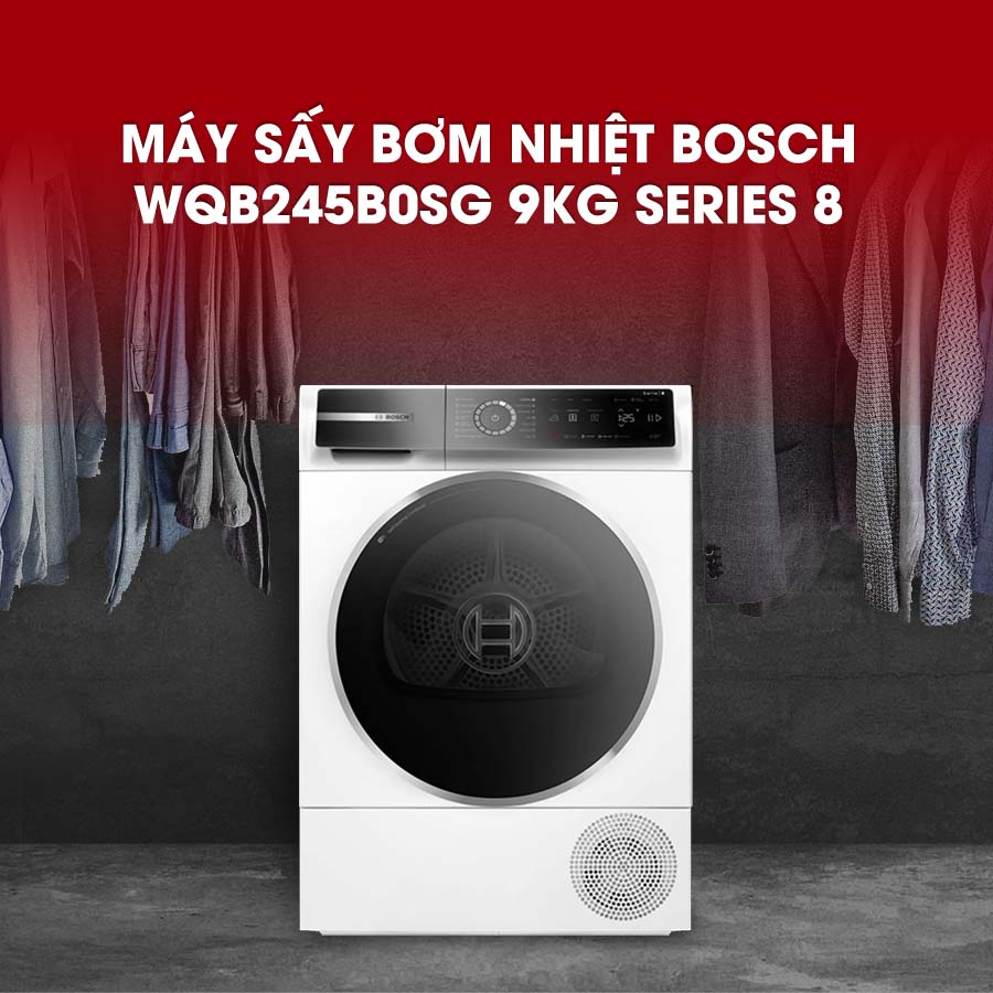 Bosch WQB245B0SG 9KG Máy sấy Bosch WQB245B0SG 9KG