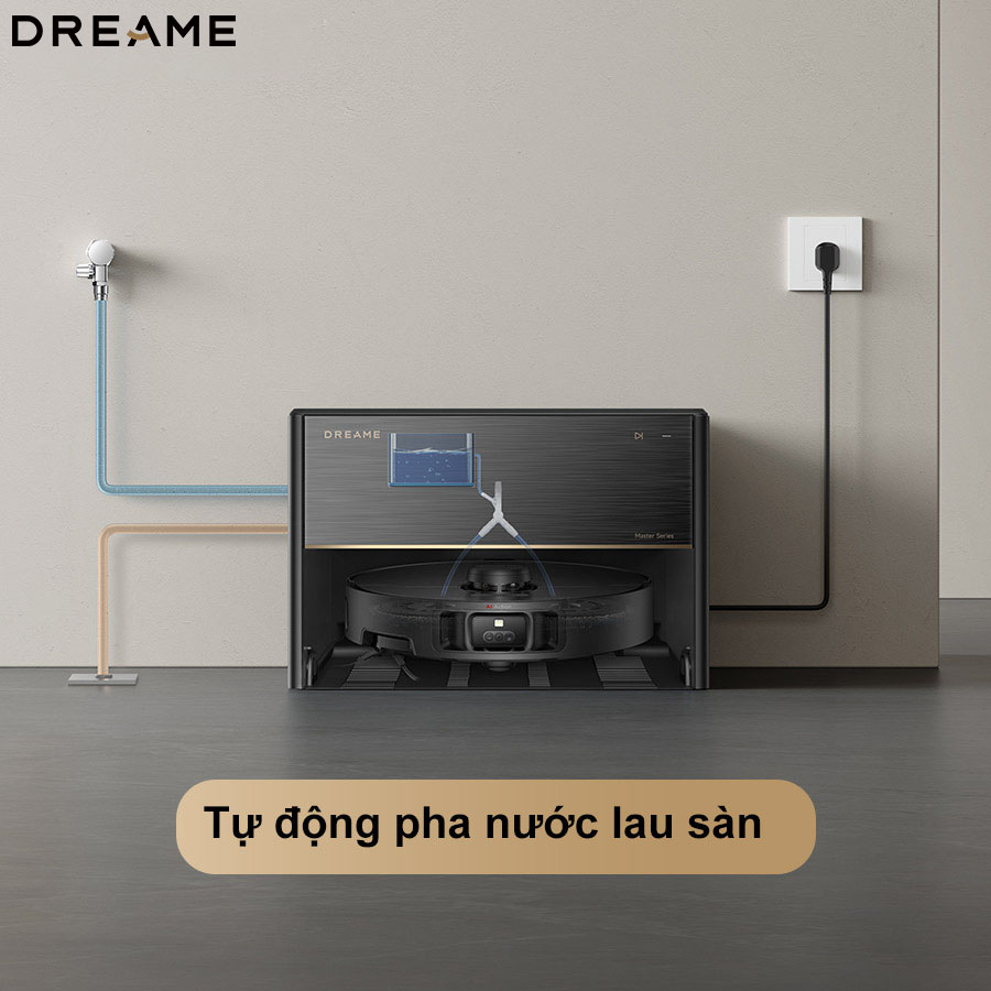 Tự động pha nước lau sàn