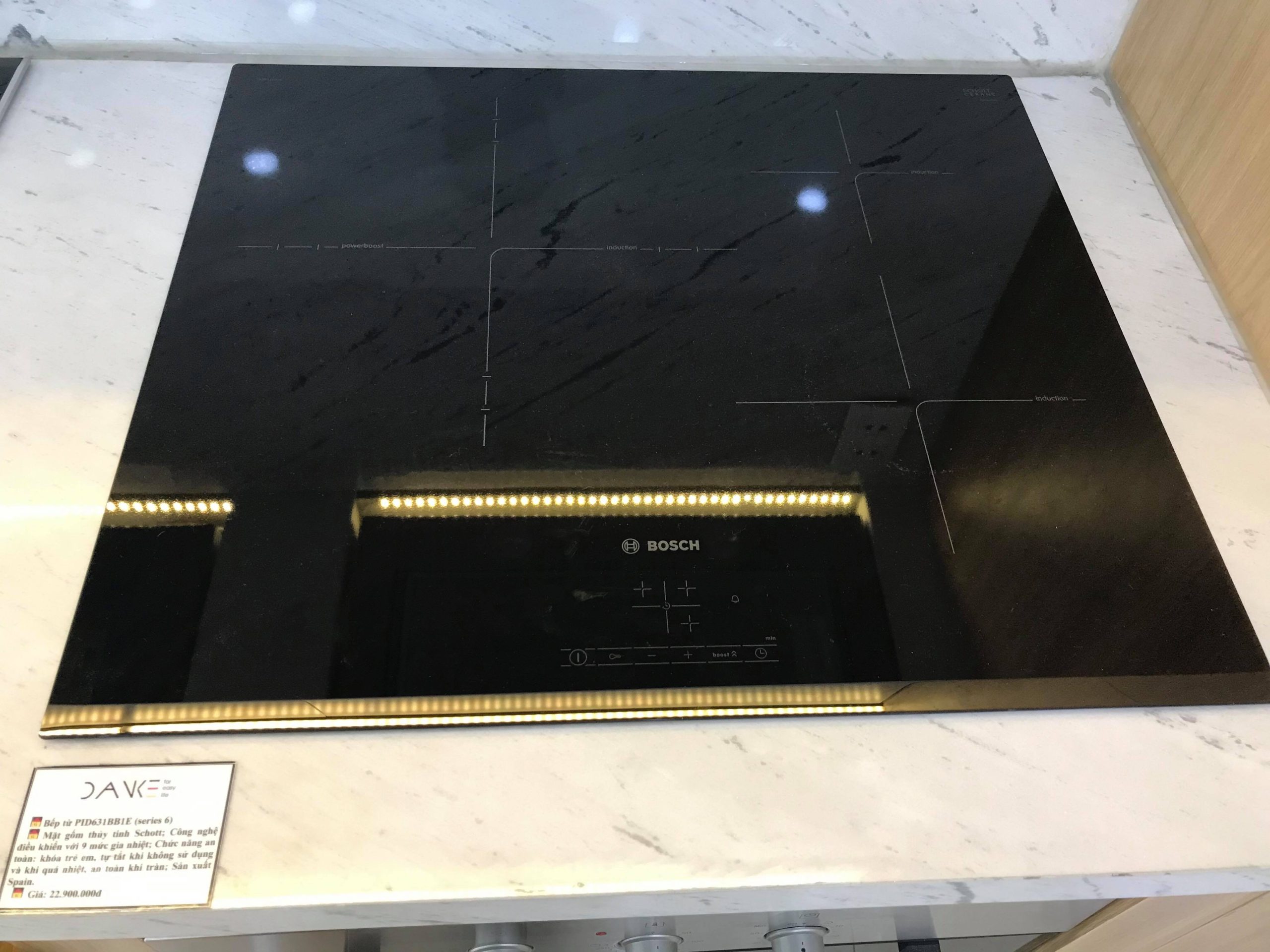 HƯỚNG DẪN CÁCH PHÂN BIỆT BẾP TỪ BOSCH PID631BB1E CHÍNH HÃNG