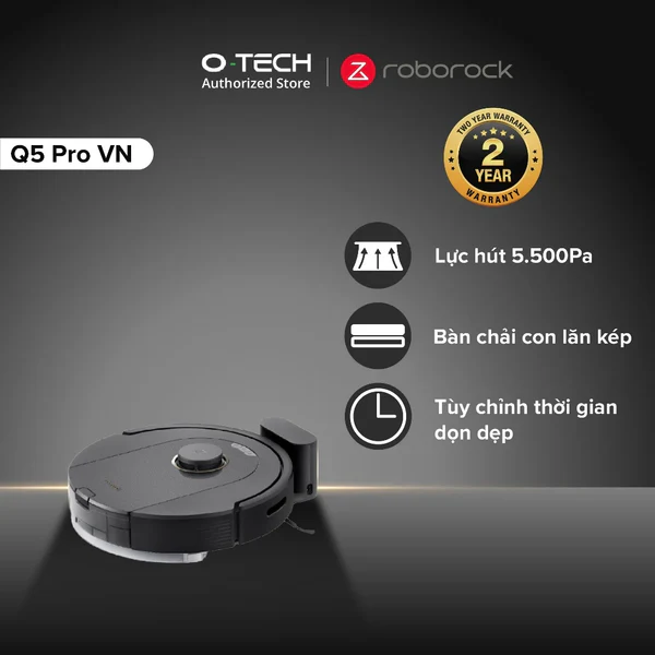 Robot Hút Bụi Lau Nhà Roborock Q5 Pro – Giải Pháp Thông Minh Cho Ngôi Nhà Hiện Đại