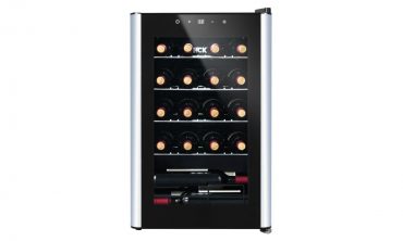 Tủ rượu HCK 70L SC-70-E màu đen mặt kính 24 chai