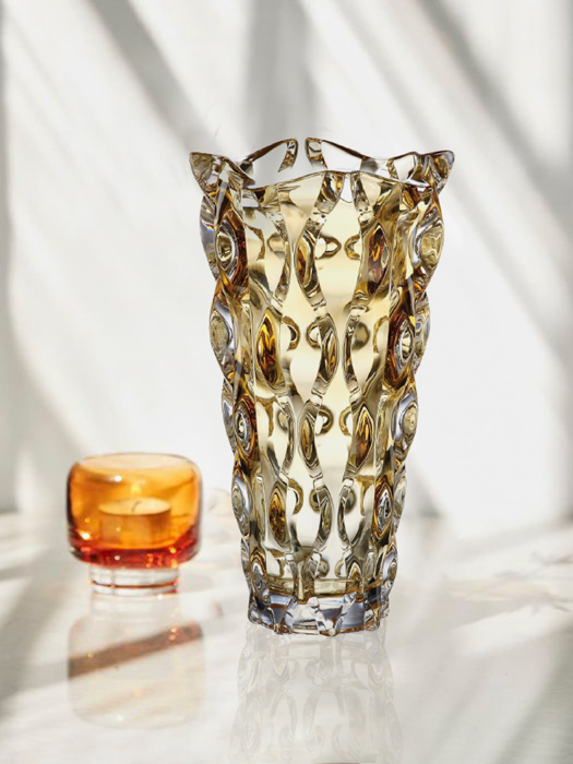 BÌNH HOA PHA LÊ MẦU HỔ PHÁCH BOHEMIA