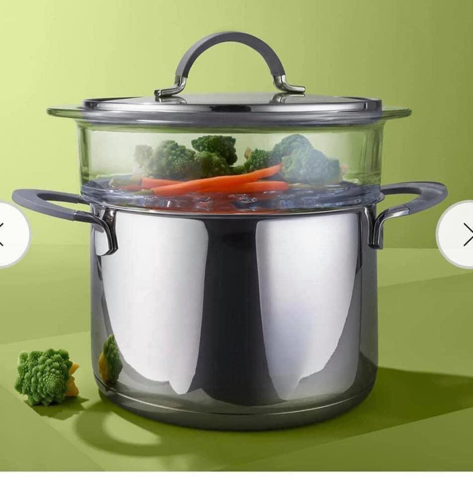 XỬNG HẤP THUỶ TINH BOROSILIKAT CAO CẤP 20 CM PYREX