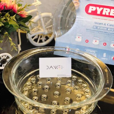 XỬNG HẤP THUỶ TINH BOROSILIKAT CAO CẤP 20 CM PYREX