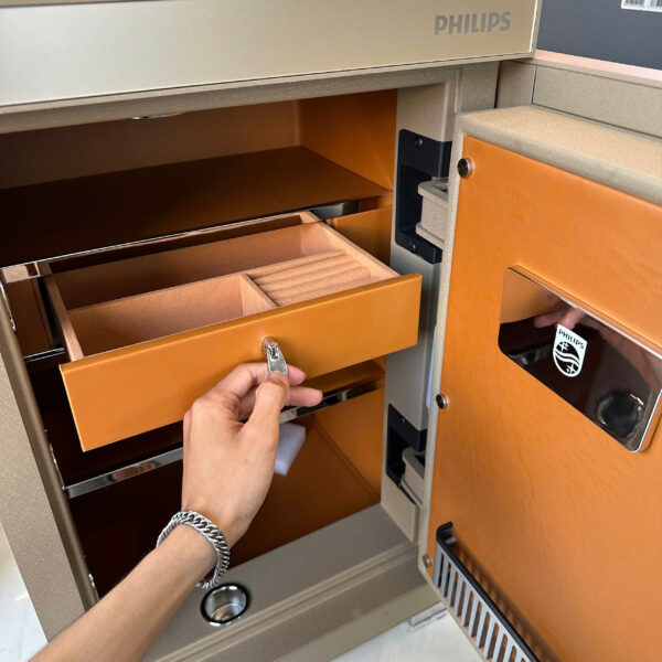 Két sắt thông minh Philips SBX602 – Tay nắm ẩn(Vàng)