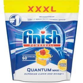Viên rửa bát Finish Quantum Max 60 viên/hộp – Hương Chanh & Hương Táo