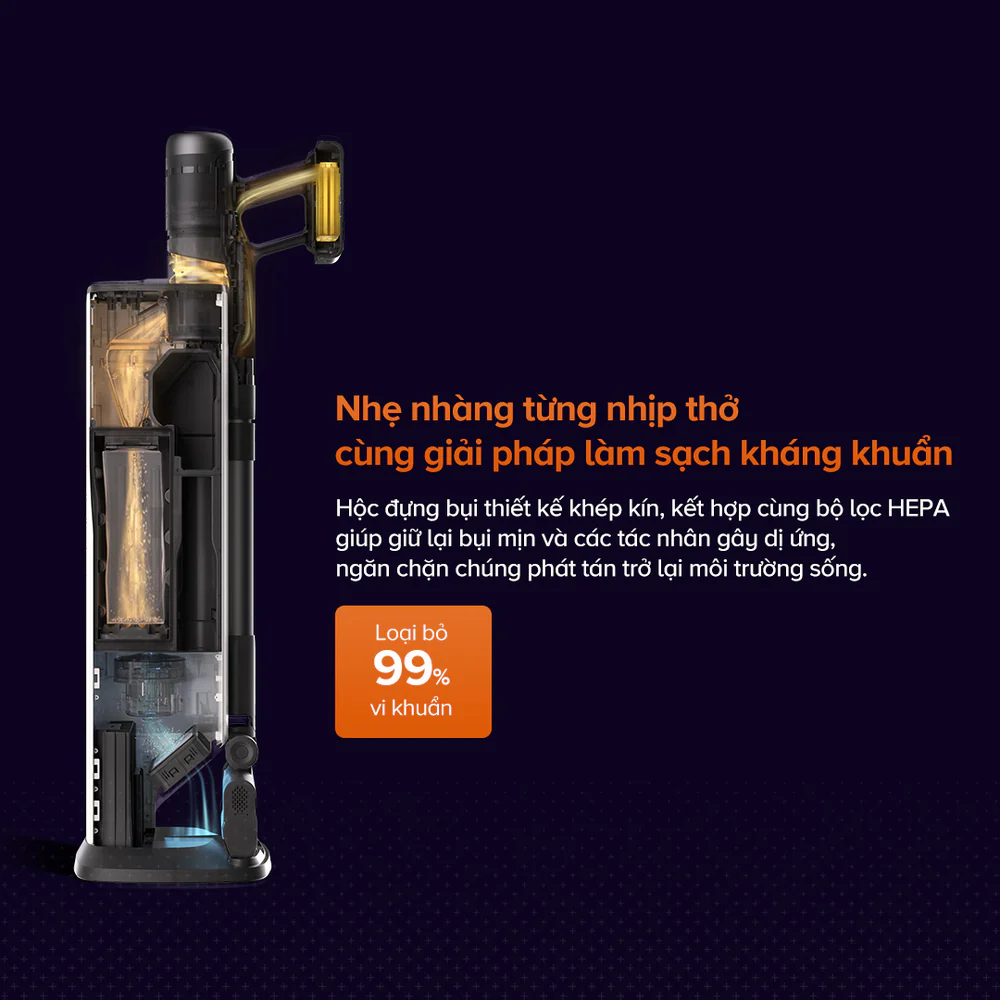 Máy hút bụi lau sàn Roborock H60 Hub Pro – Hàng Chính Hãng - Bảo hành 24 Tháng 40 HEPA H60HubPro 2000x2000 2ed227a7 bbb0 464b aeaf 08ed02bd0b53