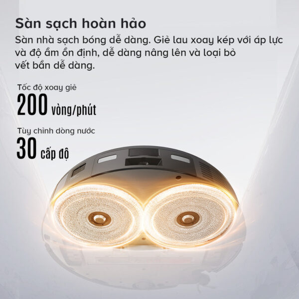 Robot hút bụi lau nhà Roborock Saros 10R