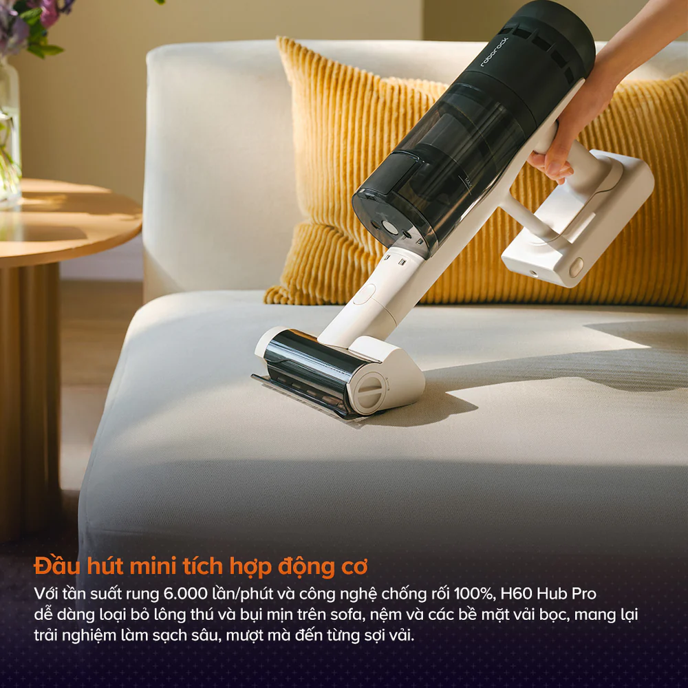 Máy hút bụi lau sàn Roborock H60 Hub Pro – Hàng Chính Hãng - Bảo hành 24 Tháng 31 MotorBrush H60HubPro 2000x2000 39a88e45 764c 41aa a7e9 bd46a73e5b61