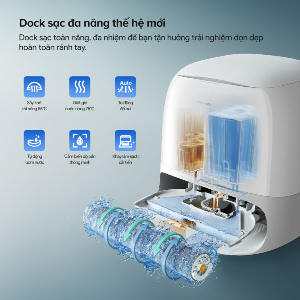 Roborock Qrevo Curv 2 Flow – Robot hút bụi lau nhà