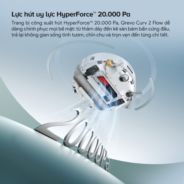 Roborock Qrevo Curv 2 Flow – Robot hút bụi lau nhà