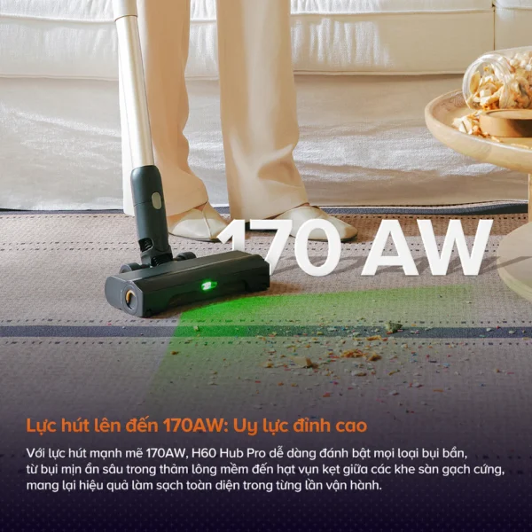 Máy hút bụi lau sàn Roborock H60 Hub Pro – Hàng Chính Hãng