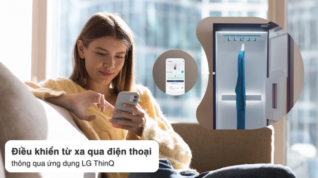 Tủ chăm sóc quần áo thông minh LG Styler Inverter 5 móc tích hợp bàn ủi SC5GMR80H 45 a2d2755222370f42648f588ce5f4dac8