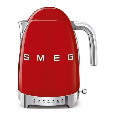 Ấm siêu tốc Smeg đỏ chỉnh nhiệt