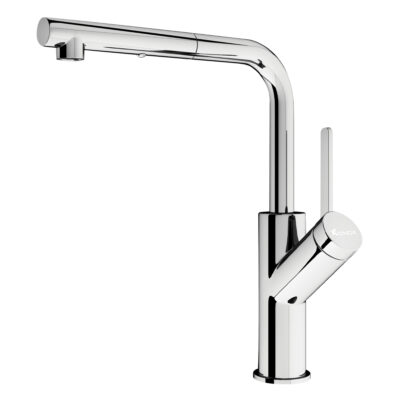 Vòi rửa chén dây rút Konox Artan Chrome