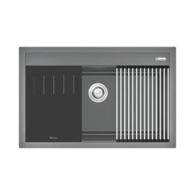 Chậu rửa bát đá Konox Granite Sink Terra 790S Grey