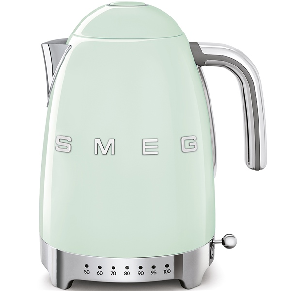 Ấm siêu tốc Smeg xanh mint chỉnh nhiệt