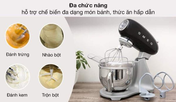 Máy Trộn Bột Smeg SMF02BLEU đen