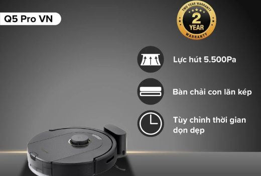 Robot Hút Bụi Lau Nhà Roborock Q5 Pro – Giải Pháp Thông Minh Cho Ngôi Nhà Hiện Đại