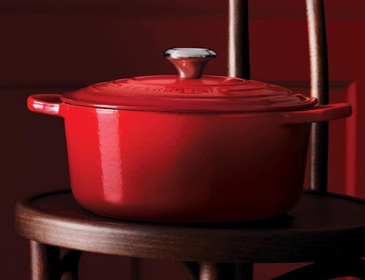 NỒI GANG LECREUSET MÀU ĐỎ 22CM
