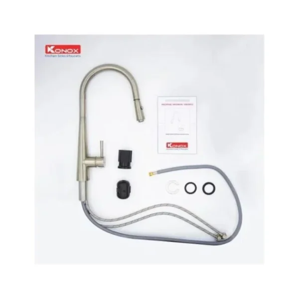 Vòi rửa bát inox nóng lạnh rút dây KN1901N