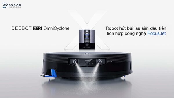 Robot hút bụi lau nhà Ecovacs deebot X12 Omnicyclone