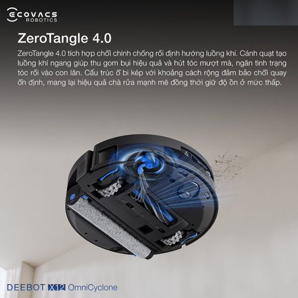 Robot hút bụi lau nhà Ecovacs deebot X12 Omnicyclone