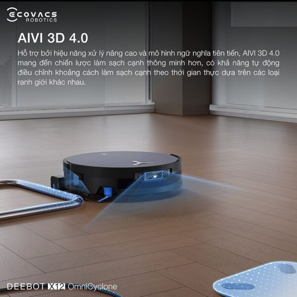 Robot hút bụi lau nhà Ecovacs deebot X12 Omnicyclone