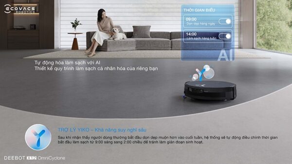 Robot hút bụi lau nhà Ecovacs deebot X12 Omnicyclone