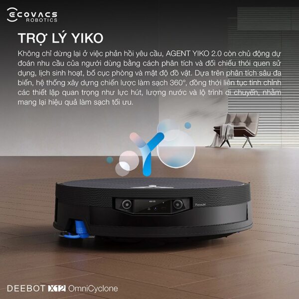 Robot hút bụi lau nhà Ecovacs deebot X12 Omnicyclone