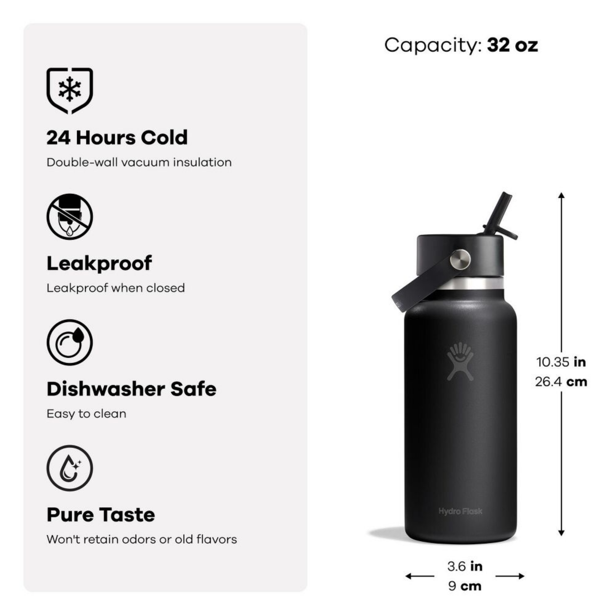 Bình Giữ Nhiệt Hydro Flask Flex Straw Cap Agave 946ml (32oz) – W32CFS374 50 Bình Giữ Nhiệt Hydro Flask Flex Straw Cap Agave 946ml (32oz) – W32CFS374