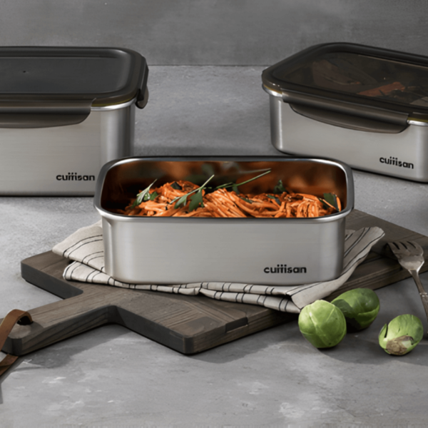 Hộp Inox Cao Cấp Cuitisan Signature nhiều dung tích (Chữ Nhật EC7-GS)