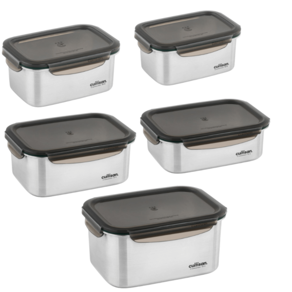 Hộp Inox Cao Cấp Cuitisan Signature nhiều dung tích (Chữ Nhật EC7-GS)