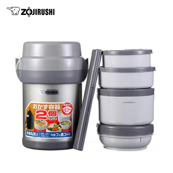 Hộp cơm giữ nhiệt Zojirushi 4 ngăn SL-JAF14-1.27L