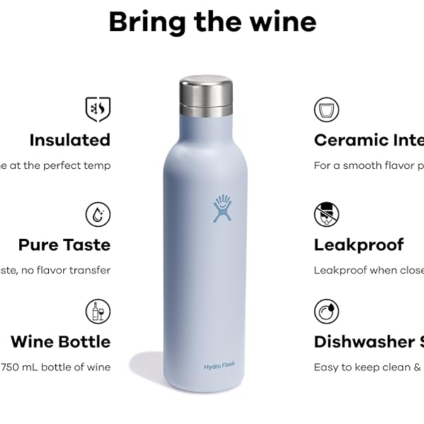 Bình Giữ Nhiệt Hydro Flask  Ceramic Wine Bottle Surf 709ml (24oz) – S24SX464