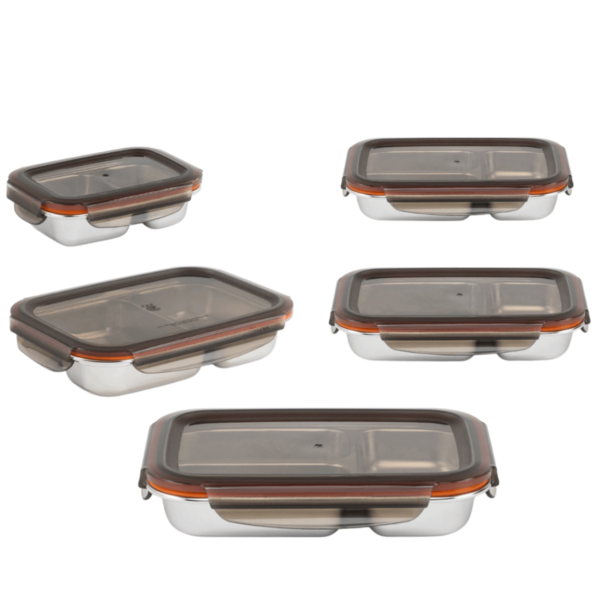 Hộp đựng thực phẩm inox Cuitisan Togo Flora bộ hộp đựng cơm có túi (EC)
