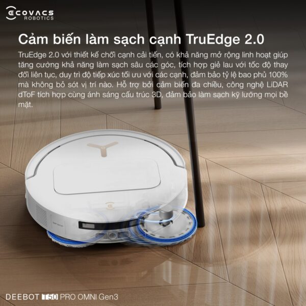 Robot hút bụi lau nhà Ecovacs T50 Pro OMNI Gen 3