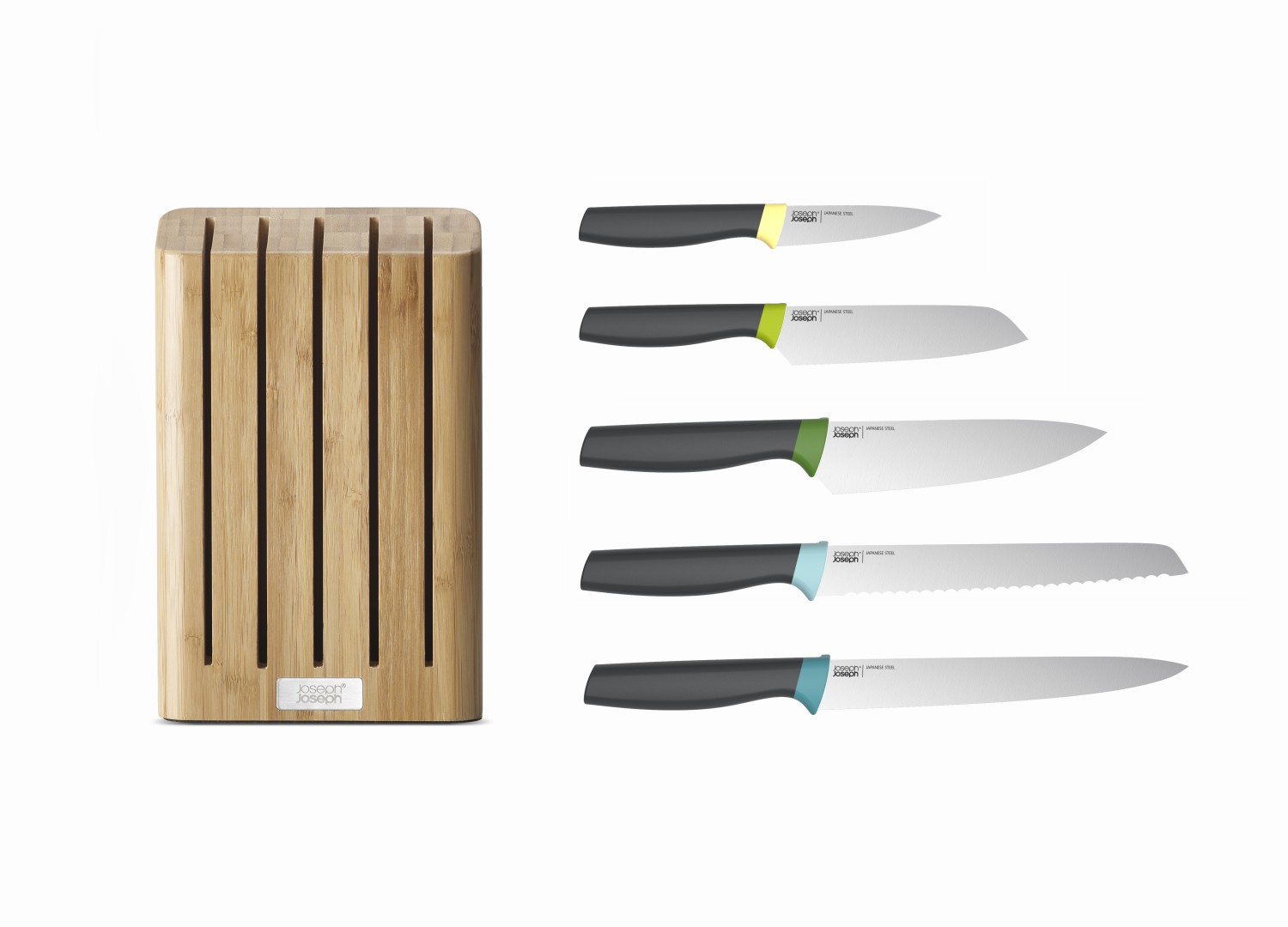 Bộ Dao 5 Món Joseph Joseph Elevate Knives Bamboo Với Giá Đỡ Tre – 103007