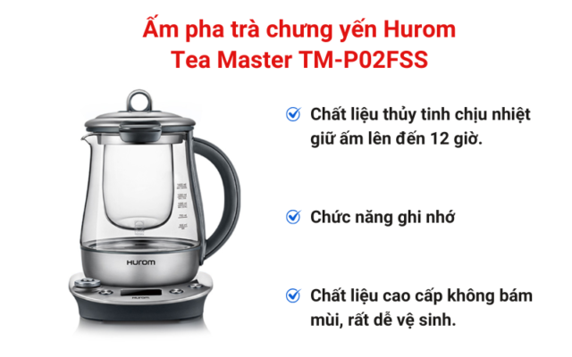 m pha tr ch ng y n hurom tea master tm p02fss