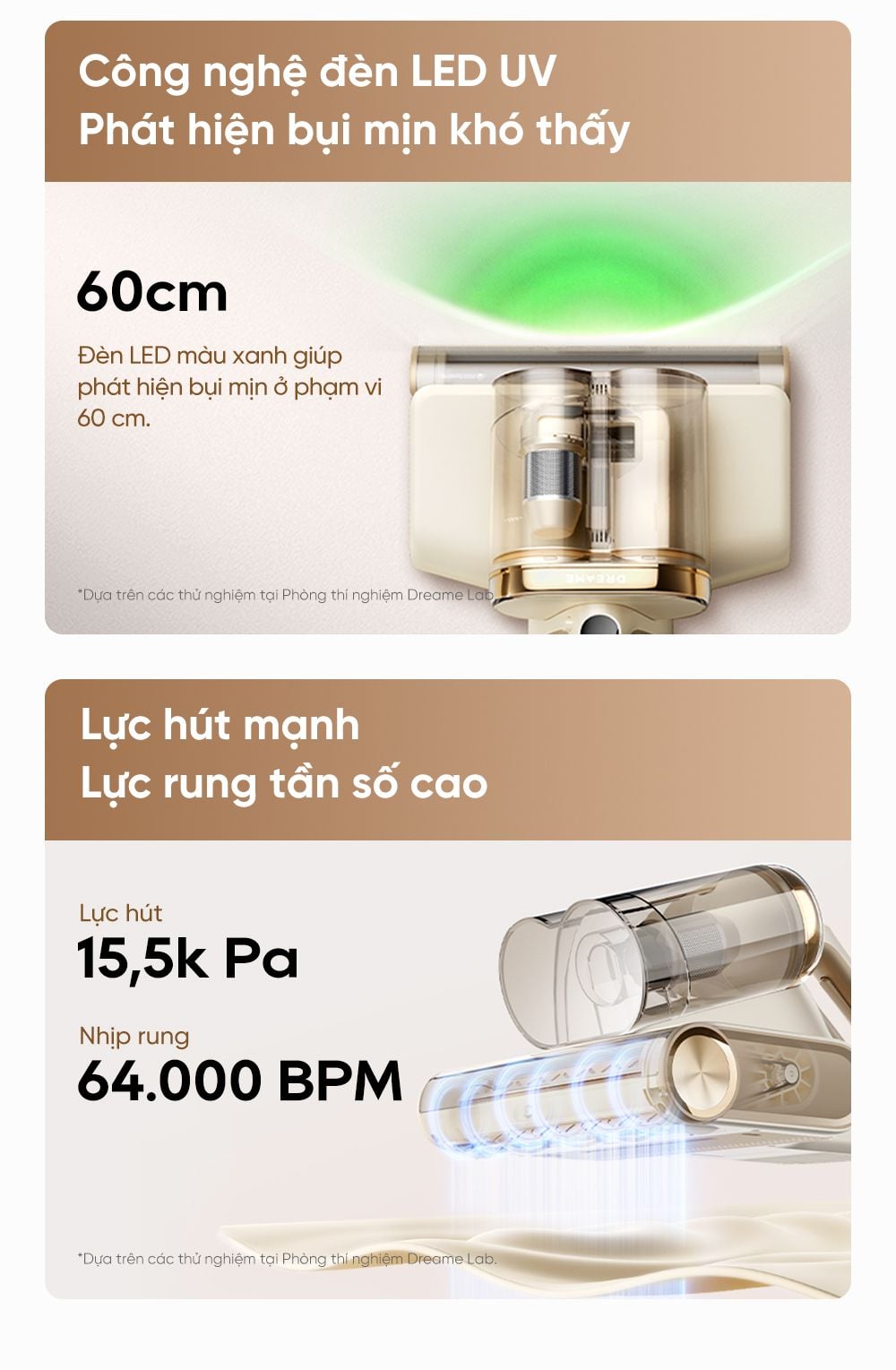 Máy hút bụi giường nệm Dreame D20 Pro 45 may hut bui giuong dem dreame 16