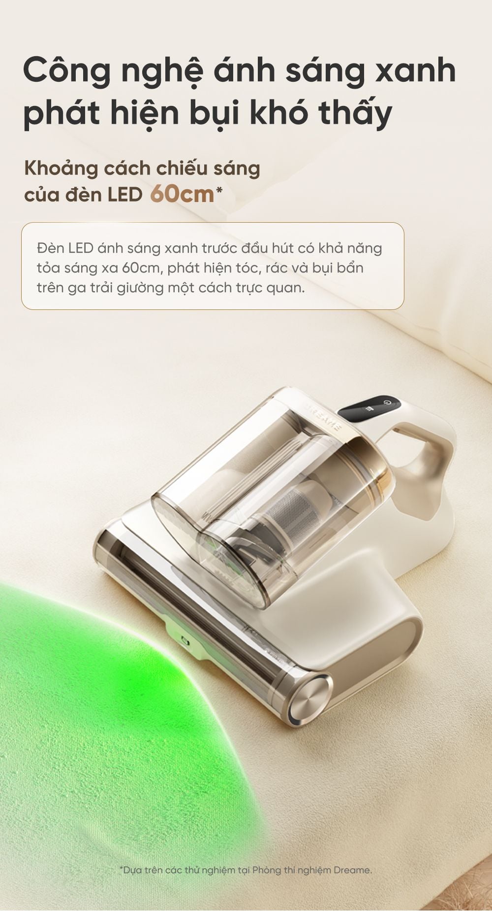 Máy hút bụi giường nệm Dreame D20 Pro 53 may hut bui giuong dem dreame 3