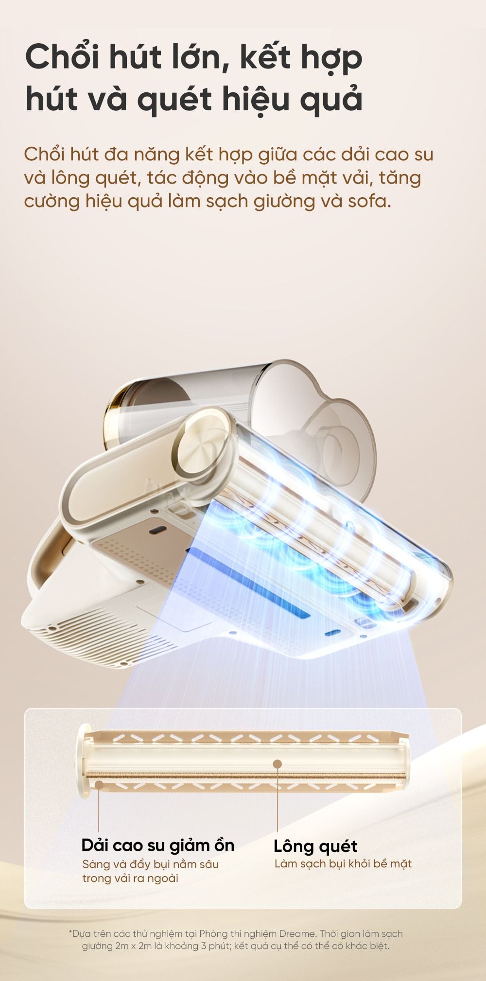 Máy hút bụi giường nệm Dreame D20 Pro 47 may hut bui giuong dem dreame 5