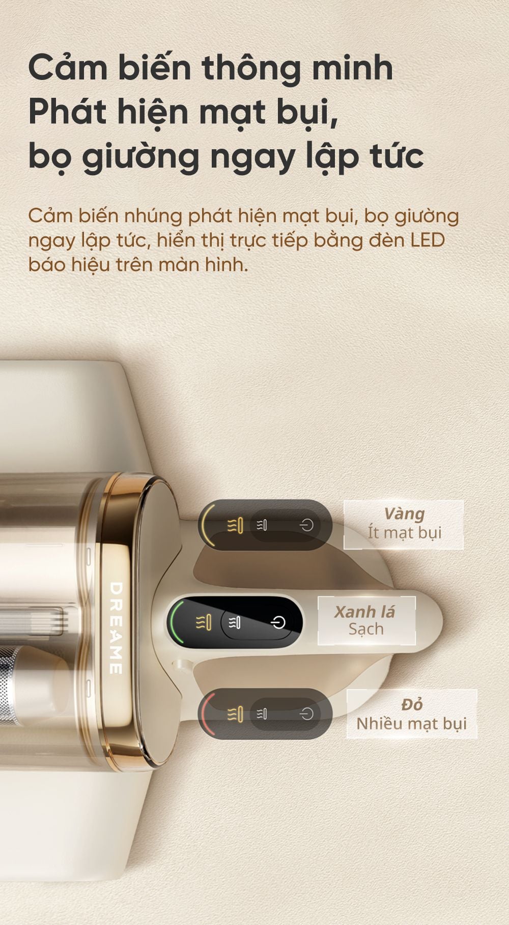 Máy hút bụi giường nệm Dreame D20 Pro 52 may hut bui giuong dem dreame 8