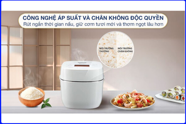 Nồi cơm áp suất cao tần Toshiba 1.8 lít RC-18VXWVN(W)