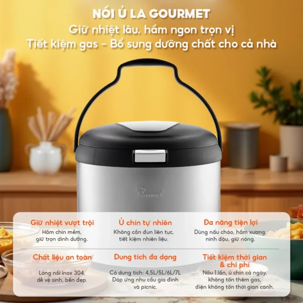 Nồi ủ La Gourmet 4,5L