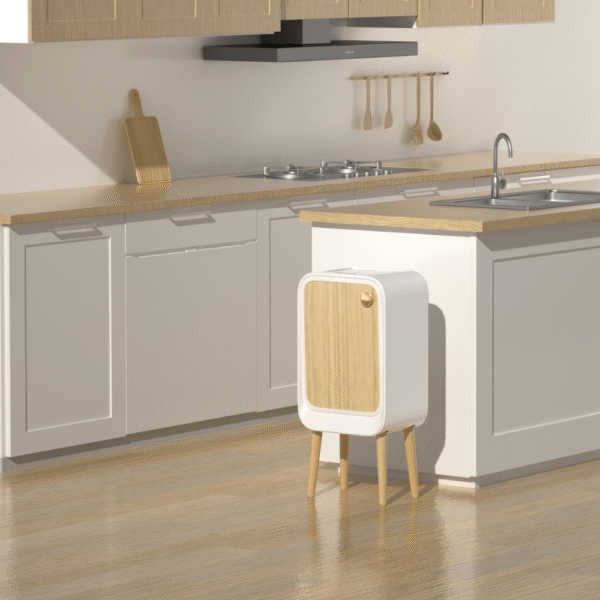 Thùng rác Elpheco 20L mở 2 cánh có chân